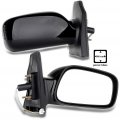 Ocpty Black Right Side Mirror Fit For 2003-2008 Toyota Corolla Smooth Glass Non-folding Non-heated