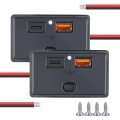 Quick Charge 3 0 And Pd Usb C Dual Charger Socket With Switch 12v 24v Power Outlet Panel For Car Rv Marine Boat Atv Truck Golf 