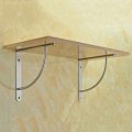 Gska Shelf Brackets 130 170 220mm 90 Degree Angle Stainless Steel Wall Mounted Floating Shelves Detachable Max Load 100kg With