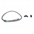 Squirrelly 24 Inch Turbo Oil Feed Line Kit 90 Degree Aluminum Borg Warner T-bolt Clamps Precision Pte T3 T4 Inlet 1 8 Npt Part 