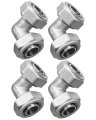 4pack 3 4a M8067 Elbow Fitting 90 Degree For 4 Inch Tubing Fit Maxline Shop Garage Compressed Air Linetube System Kit 