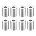 8pcs Aluminum Spacer 3 4 Od X 5 16 Id 1-1 8 Length Screw Standoff Bushing Plain Finish Unthreaded Round Metal For Screws Bolts 