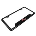 Officially Licensed Dodge R T Logo License Plate Frame Black Abs Plastic Open Corners 12 In X 6 Universal Fit For Car Suv Truck 