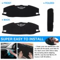 Autorder Dashboard Cover Mat For Jeep Grand Cherokee L 2021 2022 2023 2024 Accessories Suede Dash Sunshade Glare Uv Rays