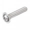 Uxcell Flanged Button Head Socket Cap Screws M8x40mm Hex Drive 304 Stainless Steel Fasteners Bolts Fully Threaded Machine Screw