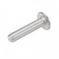 Uxcell Flanged Button Head Socket Cap Screws M8x40mm Hex Drive 304 Stainless Steel Fasteners Bolts Fully Threaded Machine Screw