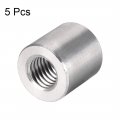Uxcell Round Connector Nuts M12x20mm Height Sleeve Rod Bar Stud Nut Stainless Steel 304 Pack Of 5