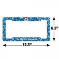 Frosty The Snowman Snowing License Plate Tag Frame