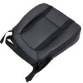 Front Driver Bottom Replacement Perforated Seat Cover Charcoal Black Microfiber Leather For Ford F150 Svt 2010 2011 2012 2013 