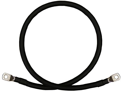 1 0 Awg Gauge Red Black Pure Copper Battery Inverter Cables Solar Rv Car Boat 9 3 8 5 16 In Lugs