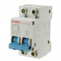 Uxcell 2 Poles 40a 400v Low-voltage Miniature Circuit Breaker Din Rail Mount Dz47-63 C40