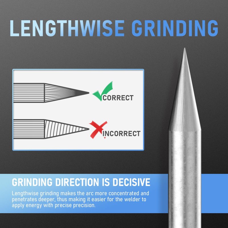 Pre Sharpened Tig Tungsten Electrode 2 Percent Lanthanated Welding Rod 1 16 In X 7 W0 Ewla 2 10 Pack