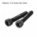 Uxcell 10-24x1 Hex Socket Head Cap Screw Bolts 12 9 Grade Alloy Steel 50pcs