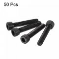 Uxcell 10-24x1 Hex Socket Head Cap Screw Bolts 12 9 Grade Alloy Steel 50pcs