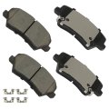 Front D1828 Ceramic 4pcs W Hardware Disc Brake Pad Set 