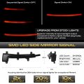 Vipmotoz Dynamic Full Led Side View Mirror Turn Signal Lights Compatible With 2008-2015 Audi Tt Tts Quattro R8 Chrome Housing