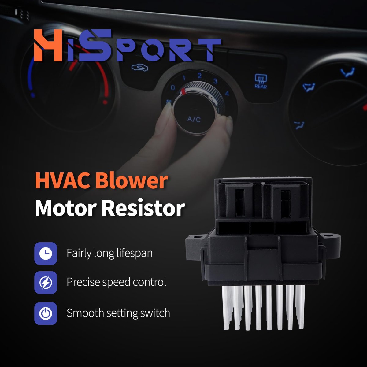 Blower Motor Resistor Hvac Control Module 13503201 Replace 84178783 For Chevy Tahoe Silverado Cadillac Escalade Gmc Yukon Buick