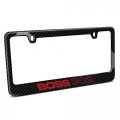 Ipick Image Made For Ford Mustang Boss 302 In Red Black Real 3k Carbon Fiber Glossy Finish License Plate Frame