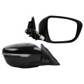 Dasbecan Passenger Right Side Door Mirror For 2014-2021 Nissan Rogue No Sport Heated Turn Signal Power Hd Glass Black Painted 