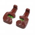 Uxcell A18031900ux0436 6pcs Brown Car Seat Headrest Hanging Hook Coat Purse Bag Hanger Organizer Holder