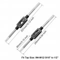 Uxcell Tap Wrench Handle For Metric M4-m12 8 16 -1 2 Unc Unf Threads Screw Tap Holder Hand Tapping Threading Tool Machinist