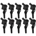 Set Of 10 Ignition Coil Packs 2 Pins Fits For Ford E-350 Super Duty 6 2l 2019 Pack Replaces Dg508 