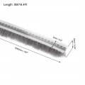 Uxcell Brush Weather Stripping Card-slot Seal Strip Pile Silicon Weatherstrip Door Sweep For Window 5m 16 4ft Length 5x6mm Wxh