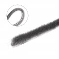 Uxcell Brush Weather Stripping Card-slot Seal Strip Pile Silicon Weatherstrip Door Sweep For Window 5m 16 4ft Length 5x6mm Wxh