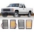 Usr 88-93 Gmt400 Front Side Marker Light A Parking Corner Lamp 4pc Left Right Set For 1988-1993 Chevrolet Chevy C K 1500 2500 