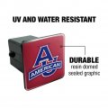 American University Primary Logo Tow Trailer Hitch Cover Plug Insert 2