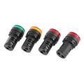 Uxcell 4pcs 12v 20ma Energy Saving Led Indicator Light Lamp Green Yellow Red