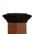 4x4 Post Cap Black 3 5 Case Of 12 Island Newel Flat Classic Top For Fences Decks Mailboxes Pool Railings By Atlanta Caps 