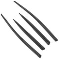 4pcs Side Window Deflectors For 2012 2015 Honda Civic Transparent Smoked Tint Rain Guards Polycarbonate Outside Mount Tape On 