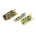 Uxcell Furniture Wood Bed Fitting Yellow Zinc Plated Snap Connectors Rail Bracket 4pcs