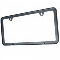 Uframe Set Of 2 License Plate Frames Holders Matte Black Finished Powder Coated Slim Style Screw Holes A