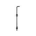 24 Drop Rod With Brackets Black Finish