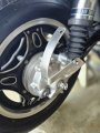 Curved License Plate Relocation Holder Bracket For Vintage Honda 1963 To 1983 Shock Bolt Spool Tag Mount Chrome Aluminum Alloy