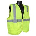 Radians Sv2zgsxl Polyester Solid Knit Economy Class 2 High Visibility Vest With Zipper Closure X-large Green 