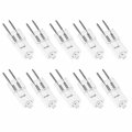 10 Pack G5 3 Halogen Bulbs 12v 50w Jc Bi Pin Base 2700k Warm White Clear Glass Lens For Home And Cabinet Lighting 