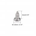 Uxcell 2x4mm Self Tapping Screws Phillips Pan Head Screw 316 Stainless Steel Fasteners Bolts 50pcs