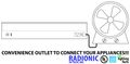 22 Led Under Cabinet With Usb Charging Port And Convenience Outlet Eco Ii Series G22-wh-cp-co-u By Radionic Hi-tech