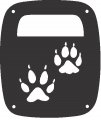 Jeeptails Wolf Tracks Tail Lamp Light Covers For Jeep Wrangler Tj And Yj Black Set Of 2 