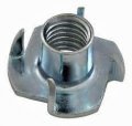 T-nut 1 4-20 X 5 16 Length 4 Prong Steel Press-in Threaded Insert For Wood Or Plastic Pack Of 25 