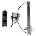 Front Side Power Window Regulator With Motor Assembly Pair Set For 1996 2007 Ford Taurus And 2005 Mercury Sable