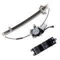 Front Side Power Window Regulator With Motor Assembly Pair Set For 1996 2007 Ford Taurus And 2005 Mercury Sable
