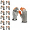 Cordova 8211hvs Standard Grain Cowhide Driver Gloves Unlined Shirred Elastic Back Orange Sewn Finger Tips Keystone Thumb Small 