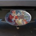 Christmas Holiday Santa Magic Peace Doves Oval Tow Trailer Hitch Cover Plug Insert