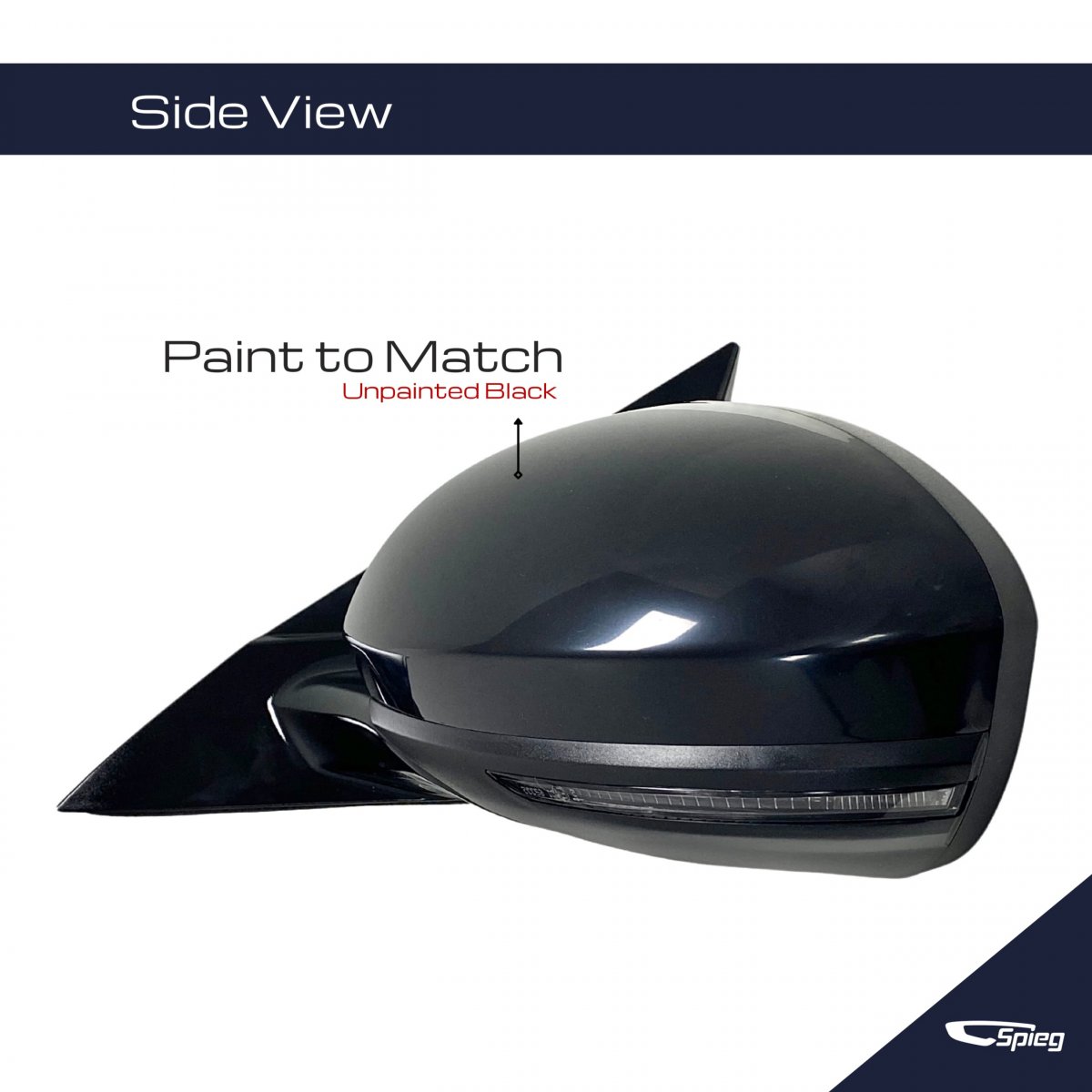 Driver Side Mirror For 2019-2024 Nissan Altima Sl Sv Power Adjusted Heated Glass With Turn Signal Light Material Black 6 Pins