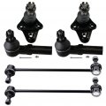 Ocpty New 6-piece Fit For 2009010 Pontiac Vibe009-2018 Toyota Corolla 2009-2013 Matrix 2 Lower Ball Joint 2 Outer Tie Rod End 2