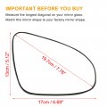 Uxcell Car Right Passenger Side Heated Mirror Glass Replacement W Backing Plate For Toyota Yaris 2012-2017 Camry 2013-2014